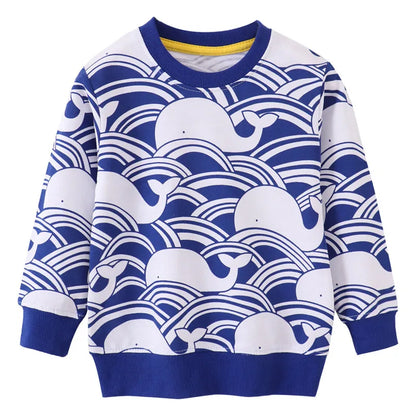 Kuscheliger Herbst-Sweater – Kinder-Pullover mit süßem Wal-Muster