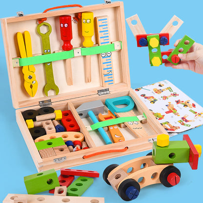 Kreativer Interaktiver Holz-Baukasten für Kinder – Fördert spielerisches Lernen