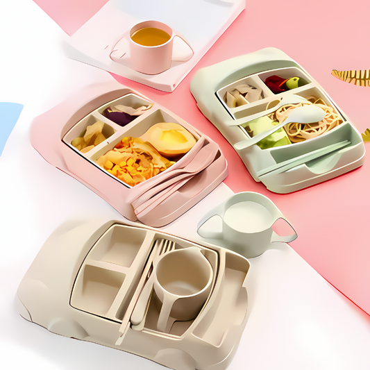 Kreatives Kinder Besteckset und Geschirr – Fördert eigenständiges Essen und Spielspaß