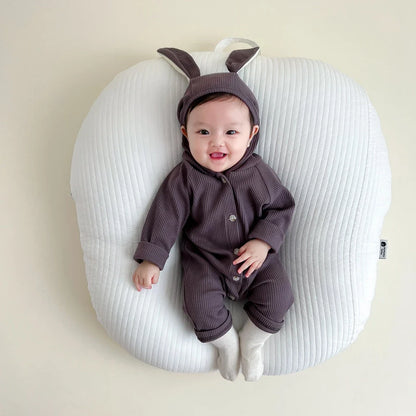 Kuscheliger Hasen-Strampler – Baby-Overall mit süßen Ohren