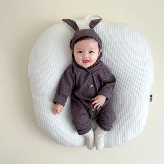Kuscheliger Hasen-Strampler – Baby-Overall mit süßen Ohren