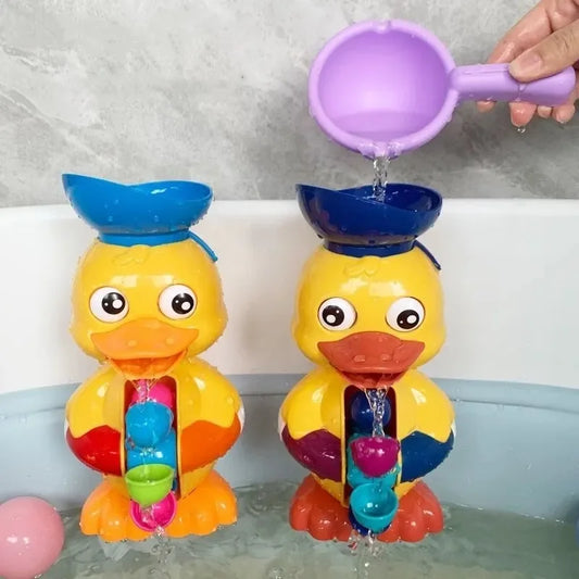 Interaktive Badeente mit Wasserrad