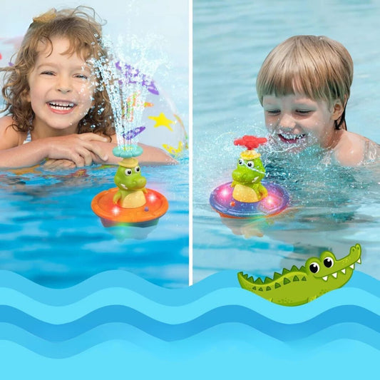 Krokodil Wasserfontäne Spielzeug für die Badewanne