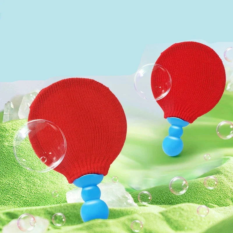 Bunte Seifenblasen Pingpong Spiel