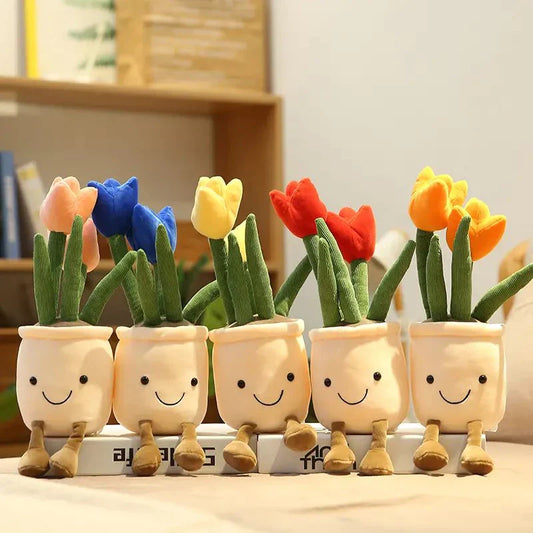 Fröhliche Blumen Kuscheltier – Süße Blumenfigur zum Kuscheln