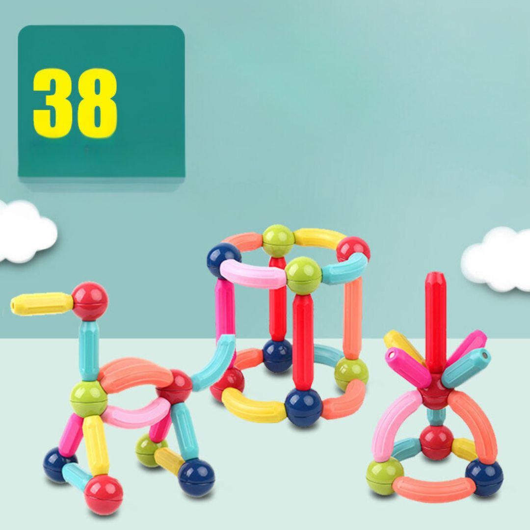 Magnetische Bausteine für Kinder