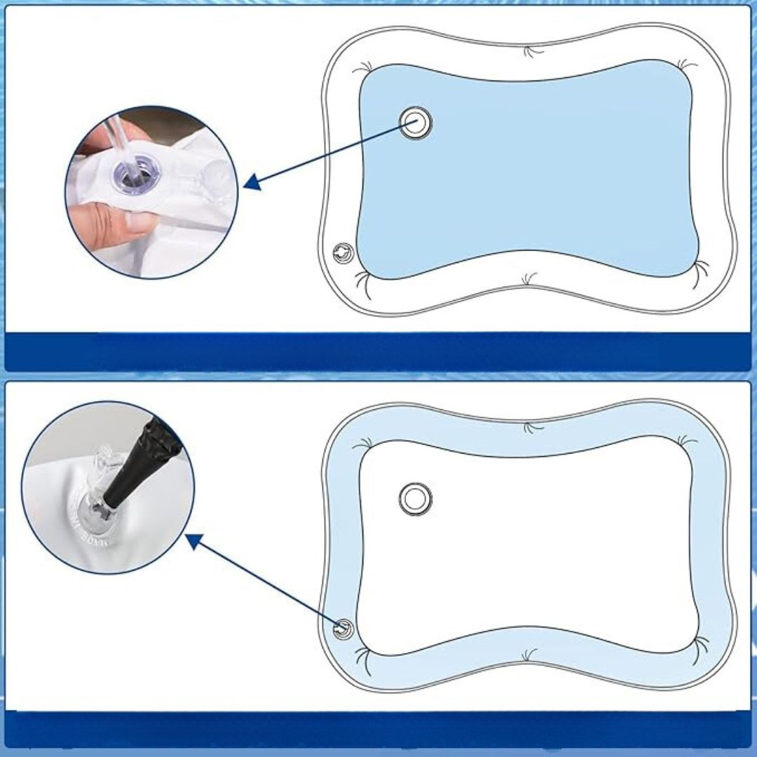 Sensorische Wasser-Spielmatte für Babys