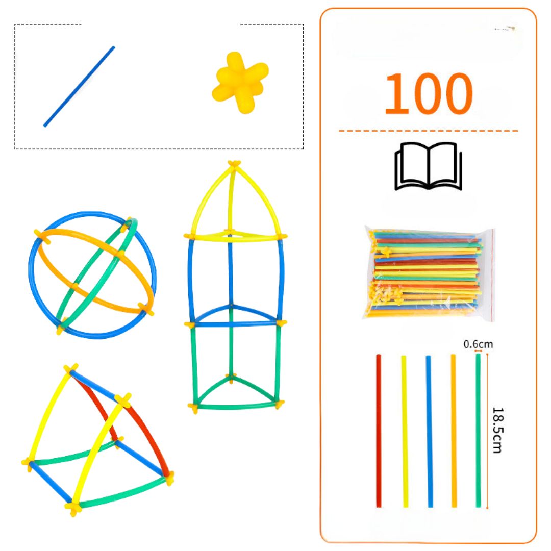 Montessori Stangenbausteine Set für Kinder
