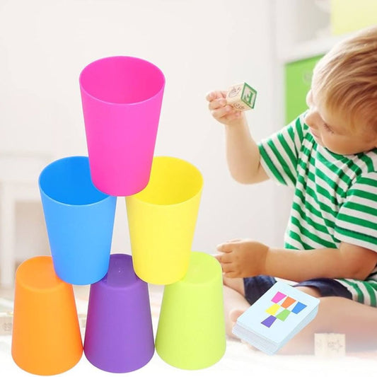 Montessori Stapelbecher Spiel für Kinder