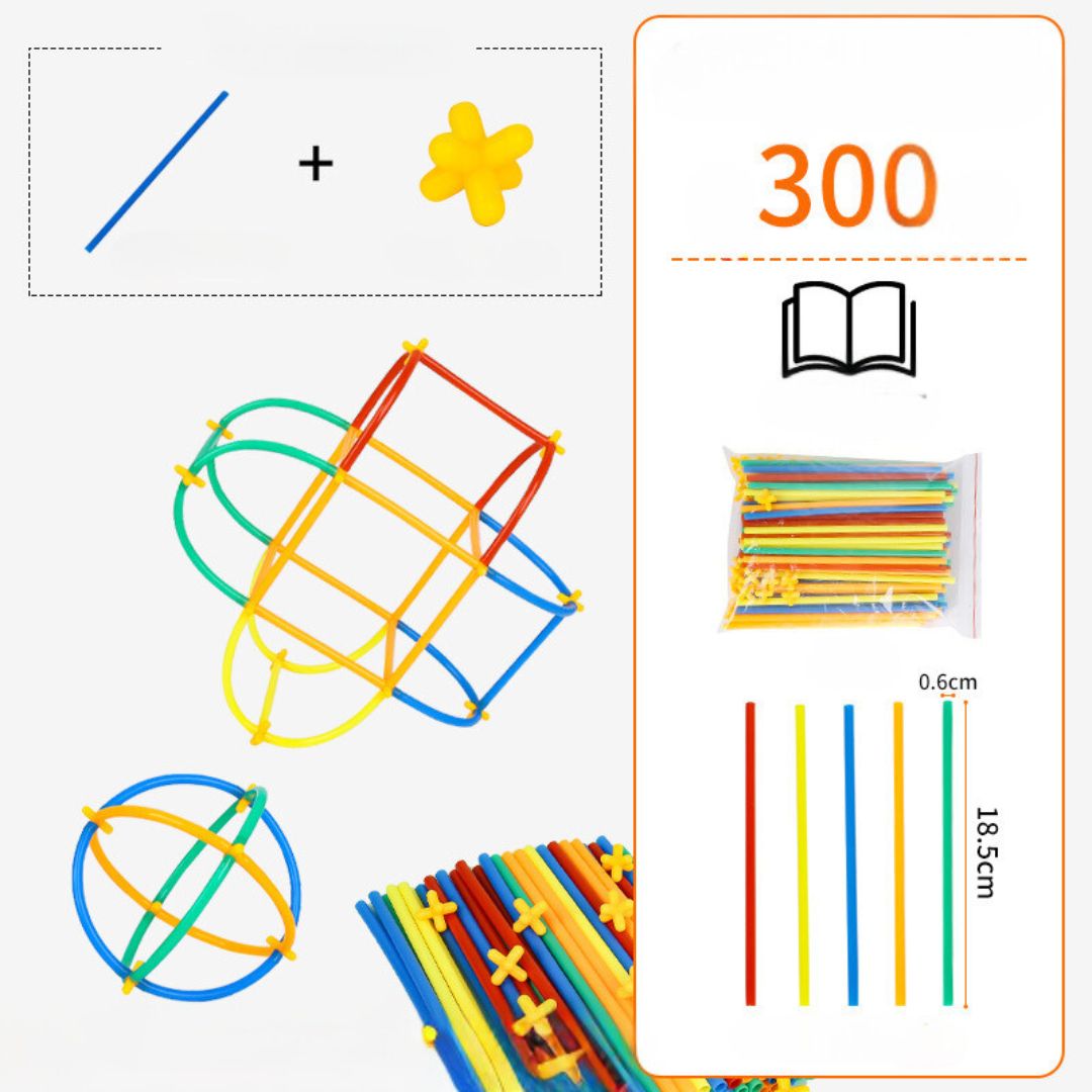 Montessori Stangenbausteine Set für Kinder