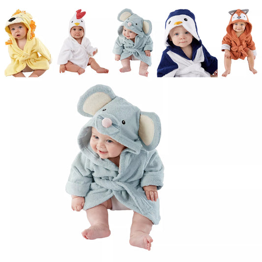 Weiche Baby-Bademäntel in Tierdesign – Perfekt für Kuschelzeit und Entspannung