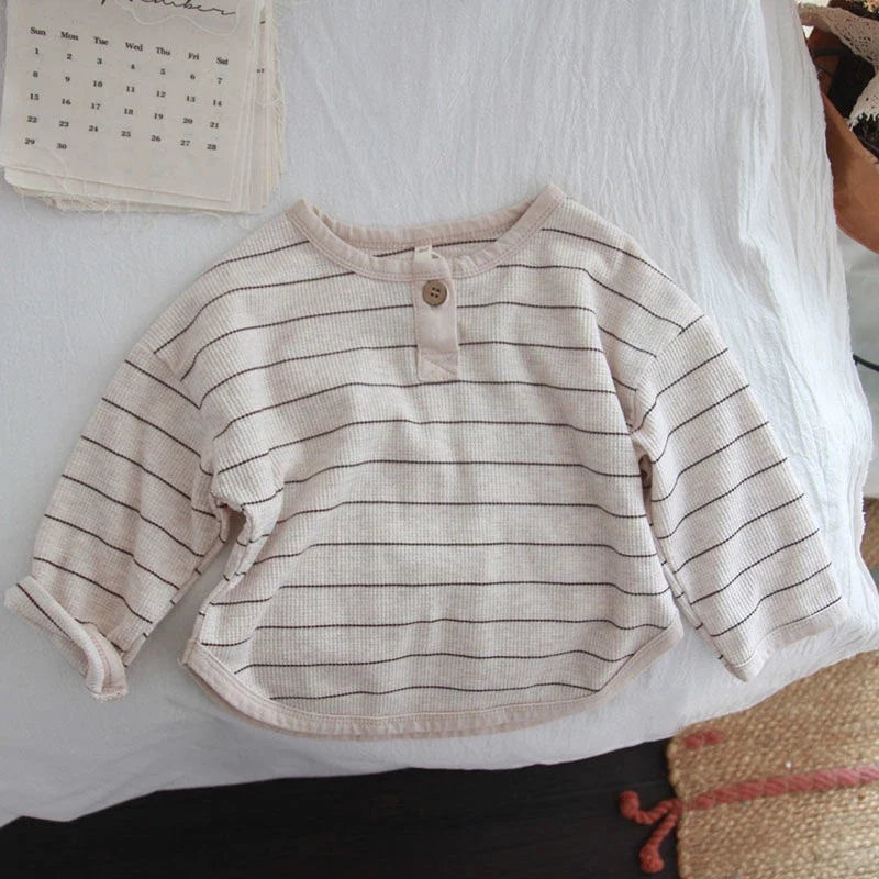 Kuschliges & Luftdurchlässiges Langarm-Shirt – Bequemes Baby- und Kinder-Outfit für entspannte Tage