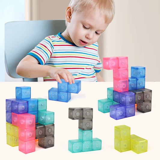 Magnetische Bauwürfel Lernspielzeug