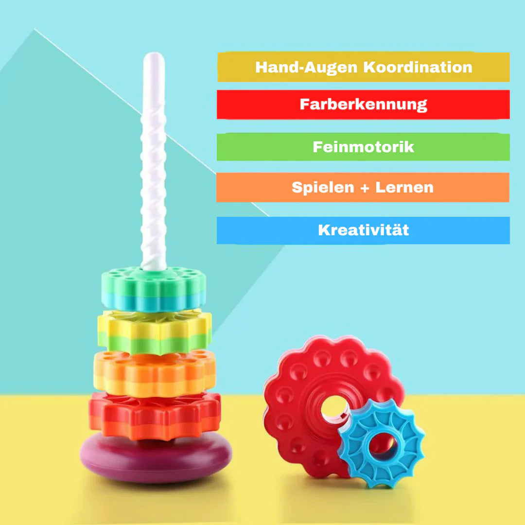 Bunter Regenbogen Spielturm für Kinder