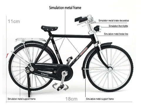 Miniatur-Modellfahrrad zum Selberbauen
