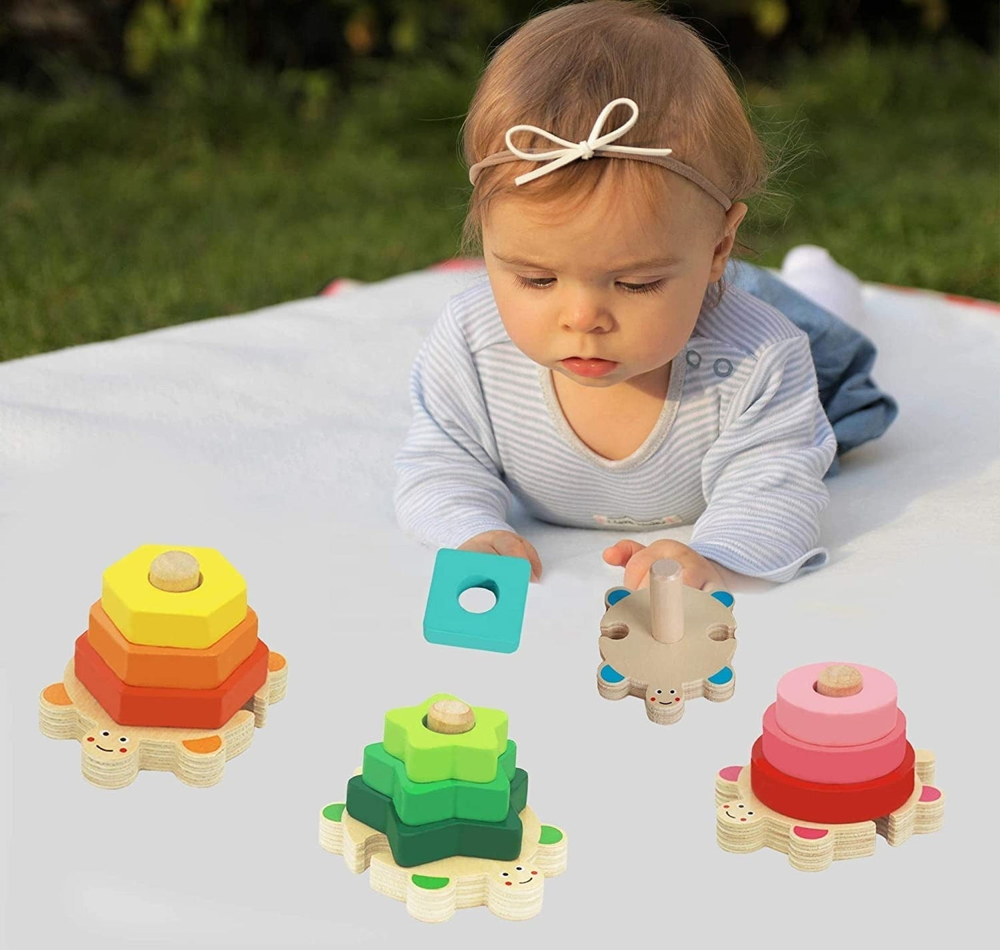 Montessori Stapelspiel für Kinder – Fördert Motorik und Kreativität